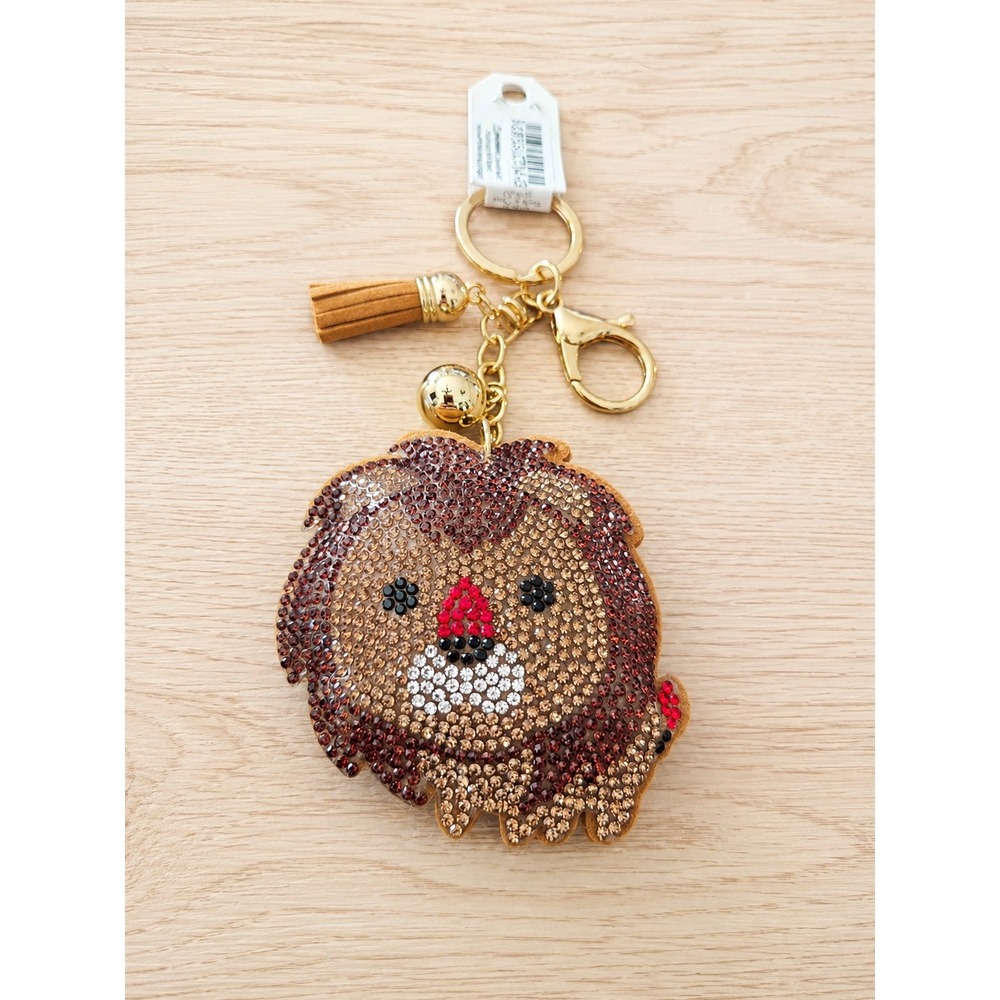 Juliet by Crystal Avenue rhinestone lion keychain / bag charm (new with tag)